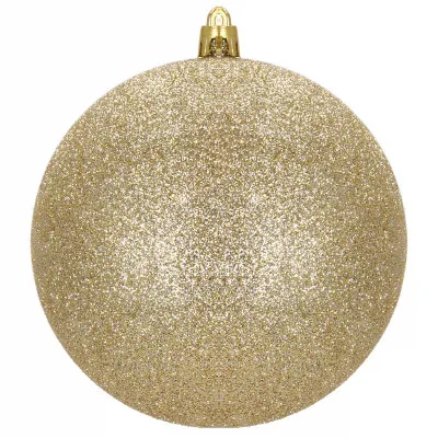 Vianočné banky zlaté mix - 10 cm, sada 6ks