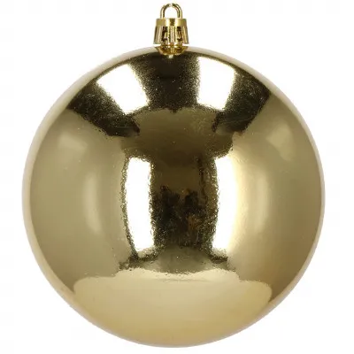 Vianočné banky zlaté mix - 10 cm, sada 6ks