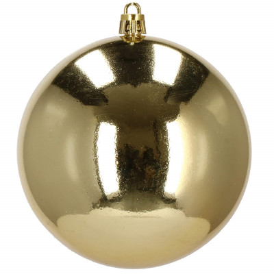 Vianočné banky zlaté mix - 10 cm, sada 6ks