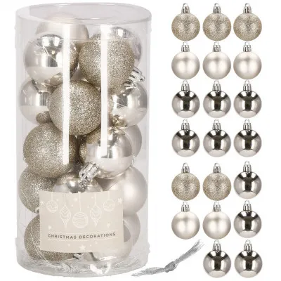 Vianočné banky zlaté mix - sada 20ks