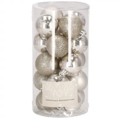 Vianočné banky zlaté mix - sada 20ks