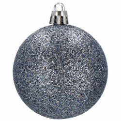 Vianočné banky modré mix - 4cm, sada 20ks