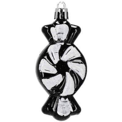 Maxi 77 dielna sada vianočných ozdôb čierna