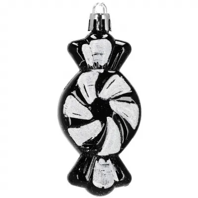 Maxi 77 dielna sada vianočných ozdôb čierna