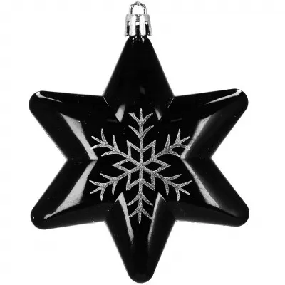 Maxi 77 dielna sada vianočných ozdôb čierna