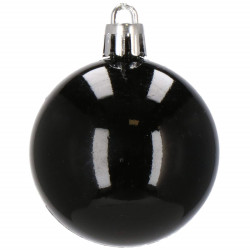 Maxi 77 dielna sada vianočných ozdôb čierna