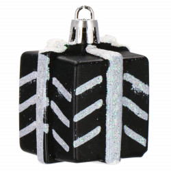 Maxi 77 dielna sada vianočných ozdôb čierna