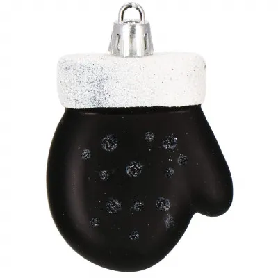 Maxi 77 dielna sada vianočných ozdôb čierna
