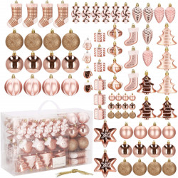 Maxi 77 dielna sada vianočných ozdôb zlatá