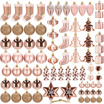 Maxi 77 dielna sada vianočných ozdôb zlatá