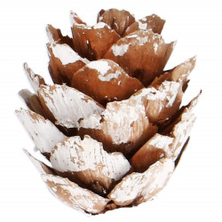 Maxi 100 dielna sada vianočných ozdôb biela so šiškami