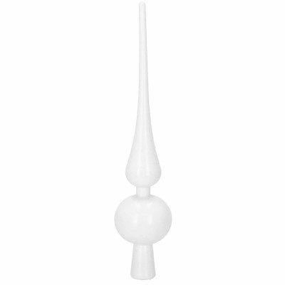 Maxi 100 dielna sada vianočných ozdôb biela so šiškami