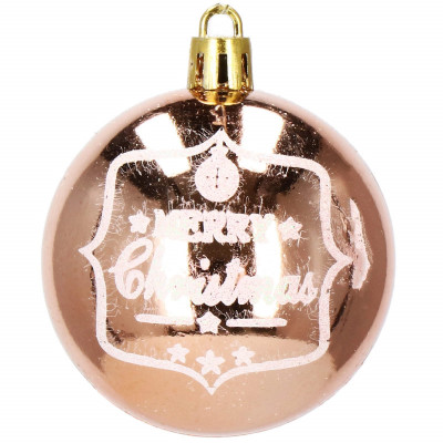 Vianočné banky zlaté mix - 6cm, sada 24ks