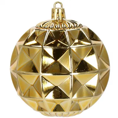 Vianočné banky bielo-zlaté mix - 8cm, sada 16ks