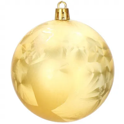 Vianočné banky bielo-zlaté mix - 8cm, sada 16ks