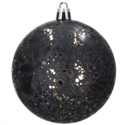 Vianočné banky čierno-zlaté mix - 8 cm, sada 16ks