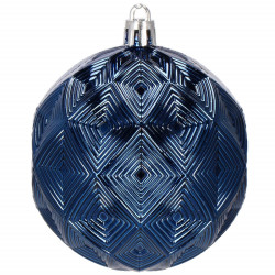 Vianočné banky modré mix - 8cm, sada 30ks