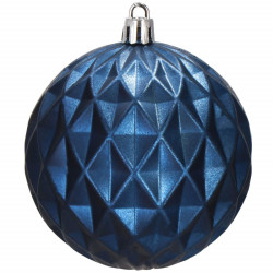 Vianočné banky modré mix - 8cm, sada 30ks