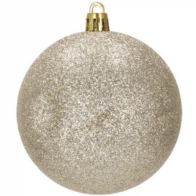 Vianočné banky zlaté mix - 8cm, súprava 30ks