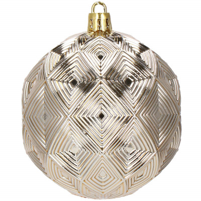 Vianočné banky zlaté mix - 8cm, súprava 30ks