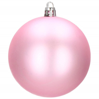 Vianočné banky ružové mix - 8cm, súprava 30ks