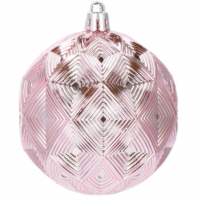 Vianočné banky ružové mix - 8cm, súprava 30ks