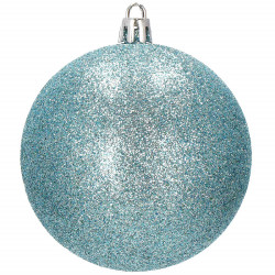 Vianočné banky modré mix - 8cm, sada 30ks