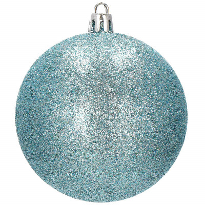 Vianočné banky modré mix - 8cm, sada 30ks