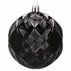 Vianočné banky čierne mix - 8cm, sada 30ks