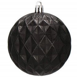 Vianočné banky čierne mix - 8cm, sada 30ks