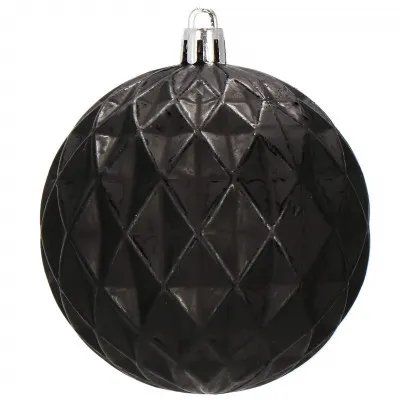 Vianočné banky čierne mix - 8cm, sada 30ks