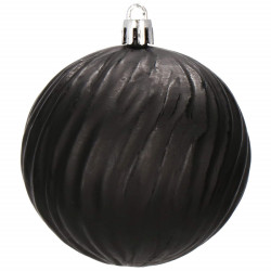 Vianočné banky čierne mix - 8cm, sada 30ks