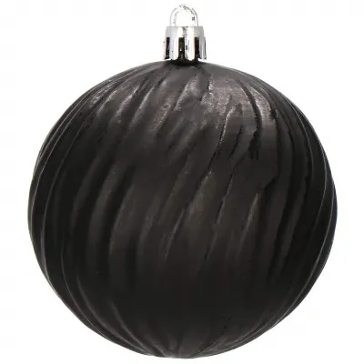 Vianočné banky čierne mix - 8cm, sada 30ks