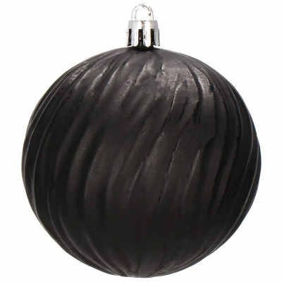 Vianočné banky čierne mix - 8cm, sada 30ks