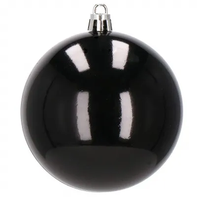 Vianočné banky čierne mix - 8cm, sada 30ks