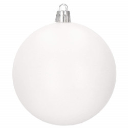 Vianočné banky biele mix - 8cm, sada 30ks