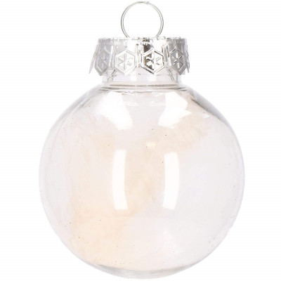 Vianočné banky zlaté s výplňou mix - 6cm, sada 30ks