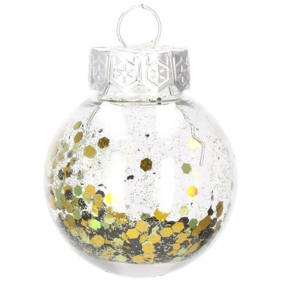 Vianočné banky zeleno-zlaté s výplňou mix - 5cm, sada 24ks