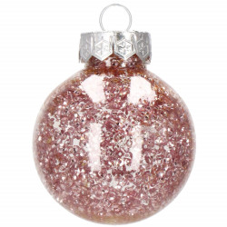 Vianočné banky ružovo-biele mix - sada 30ks