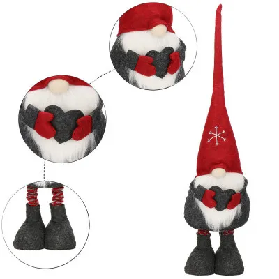 Škriatok GNOM so srdcom, nastaviteľný 70-88 cm