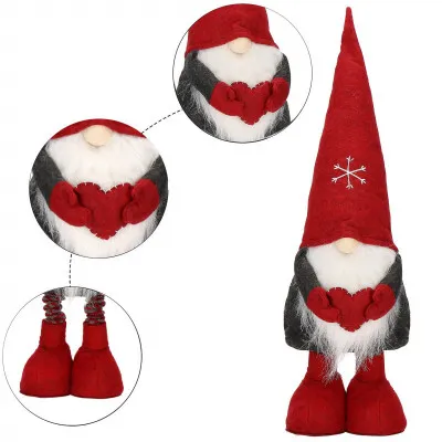 Škriatok GNOM so srdcom, nasatviteľný 50-70 cm