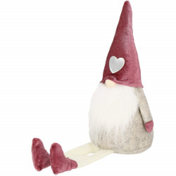 Škriatok GNOM s vínovou čiapkou 40 cm