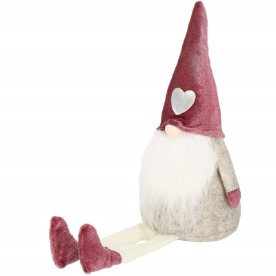 Škriatok GNOM s vínovou čiapkou 40 cm
