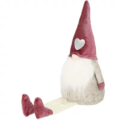 Škriatok GNOM s vínovou čiapkou 40 cm