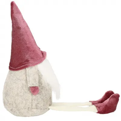 Škriatok GNOM s vínovou čiapkou 40 cm