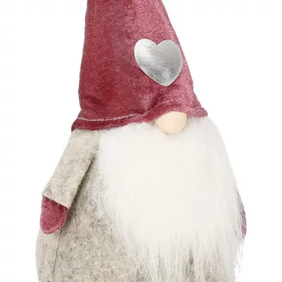 Škriatok GNOM s vínovou čiapkou 40 cm