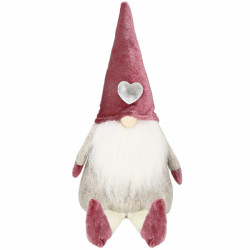 Škriatok GNOM s vínovou čiapkou 40 cm
