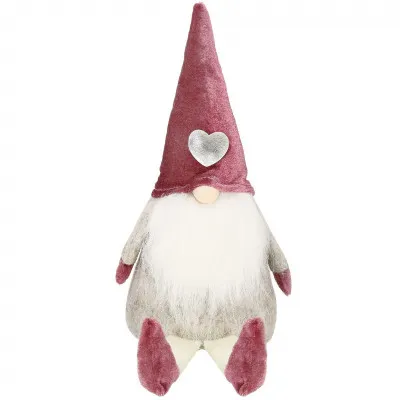 Škriatok GNOM s vínovou čiapkou 40 cm