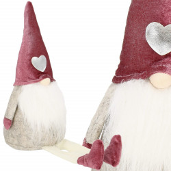 Škriatok GNOM s vínovou čiapkou 40 cm