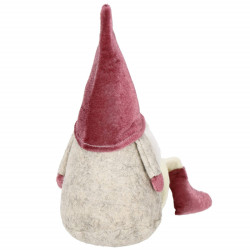 Škriatok GNOM s vínovou čiapkou 40 cm